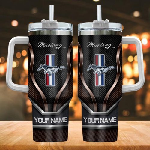 Ford-Mustang NNHM0263 40oz Handle Tumbler Multicolor