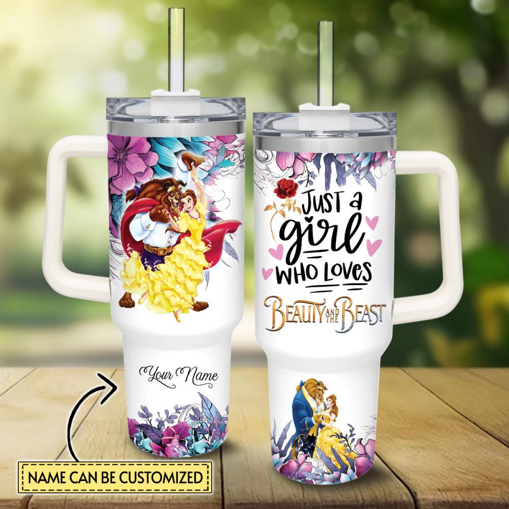 Disney Beauty and the Beast Stainless Steel Tumbler 40oz