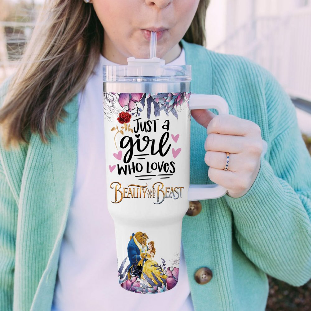 Disney Beauty and the Beast Stainless Steel Tumbler 40oz