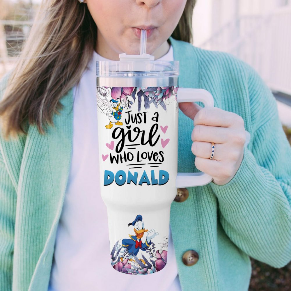 Disney Just A Girl Loves Donal Stainless Steel Tumbler 40oz