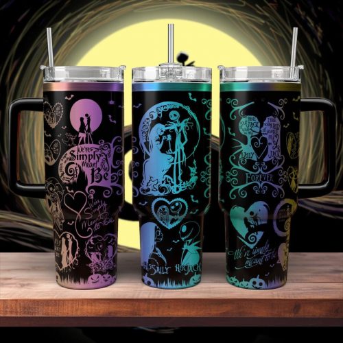 Jack And Sally Engraved Tumbler 40oz – The Nightmare Before Christmas