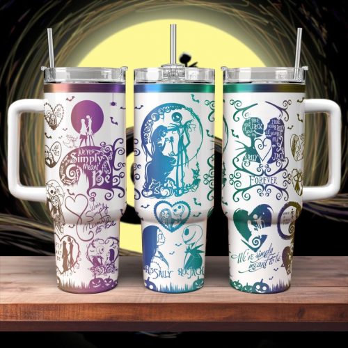 Jack And Sally Engraved Tumbler 40oz – The Nightmare Before Christmas