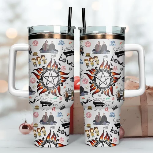 Supernatural 40oz Handle Tumbler NNHM1014