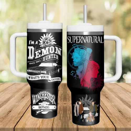 Supernatural 40oz Handle Tumbler NNHM1018