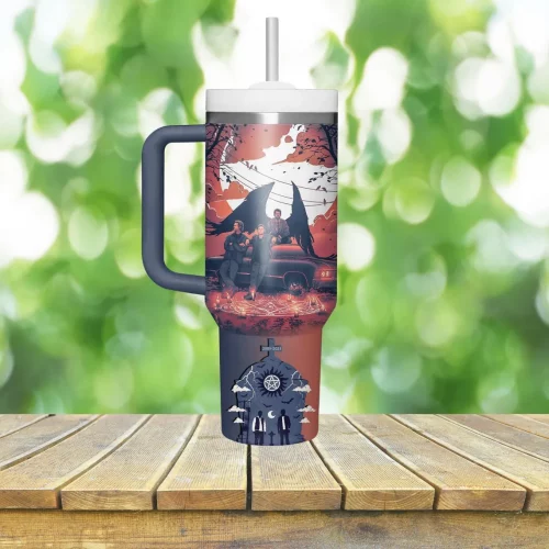 Supernatural 40oz Handle Tumbler NNHM1016
