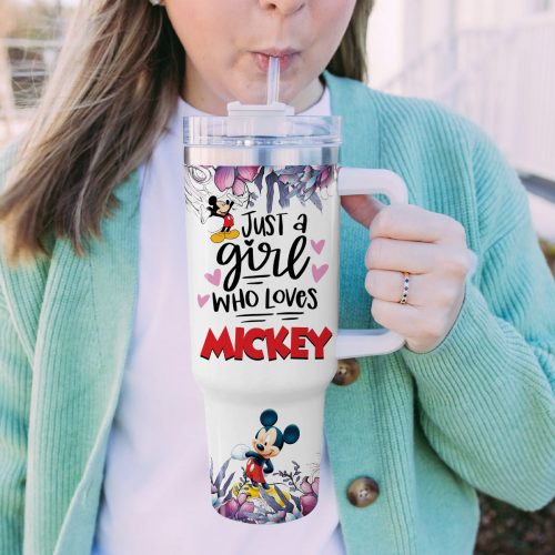 Just A Girl Who Loves Mickey Tumbler 40oz