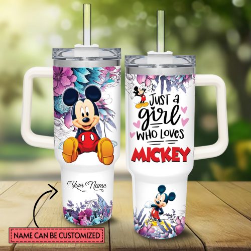 Just A Girl Who Loves Mickey Tumbler 40oz