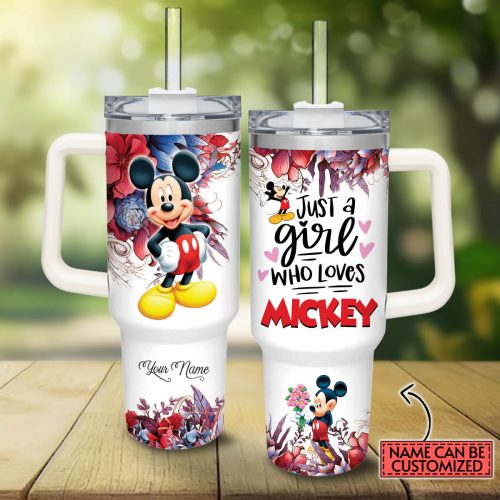 Just A Girl Who Loves Mickey Tumbler 40oz