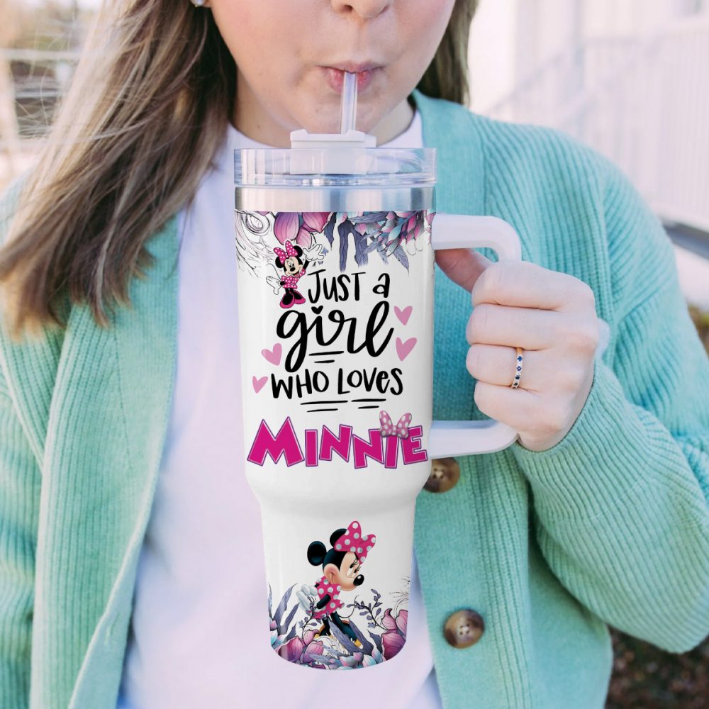 Just A Girl Loves Minnie Tumbler 40oz