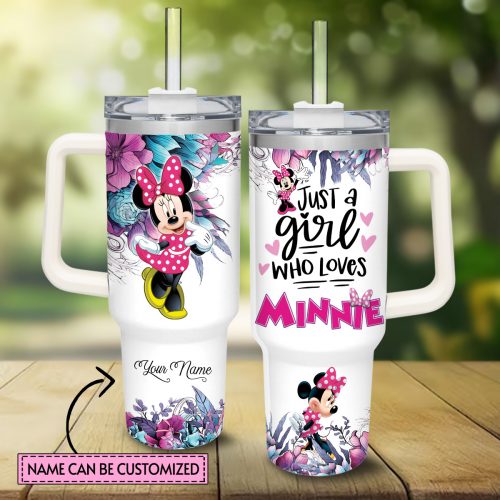 Just A Girl Loves Minnie Tumbler 40oz