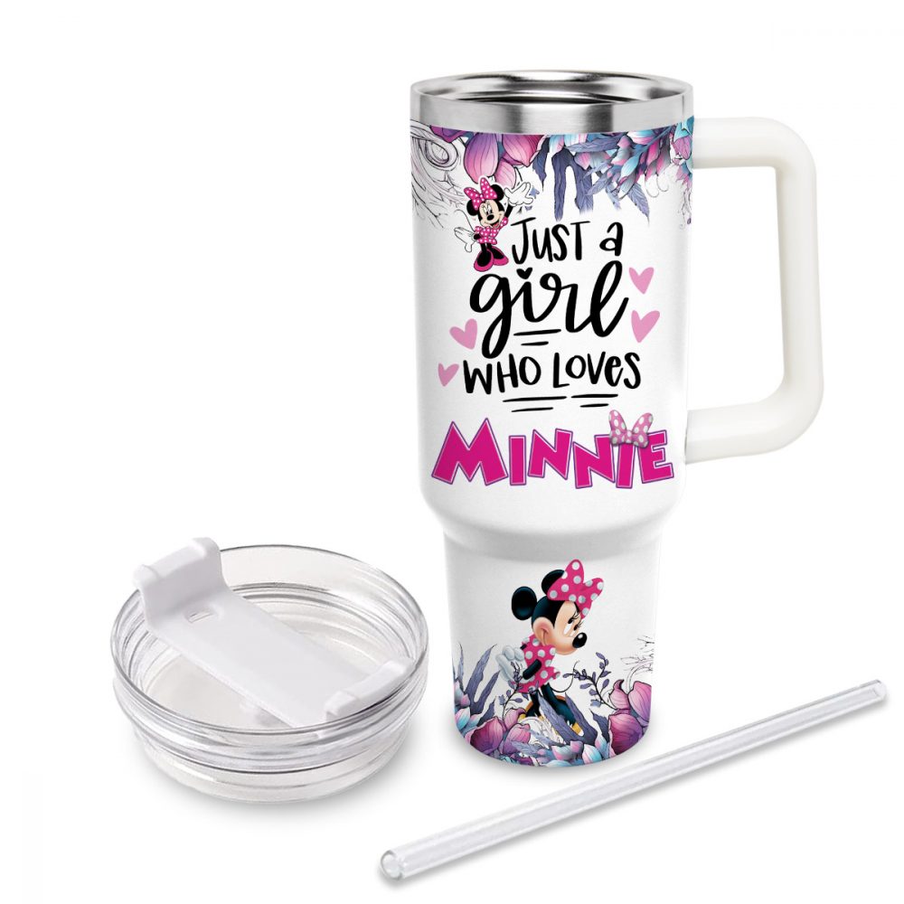 Just A Girl Loves Minnie Tumbler 40oz