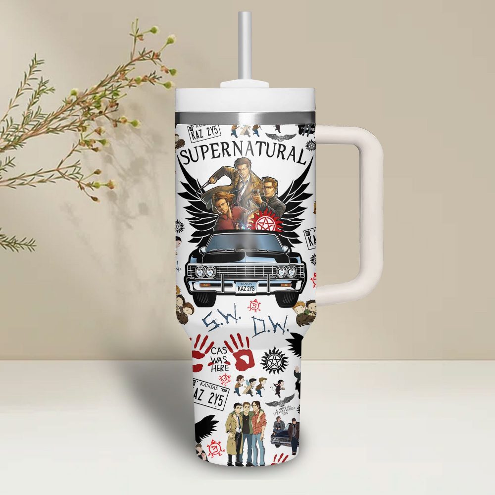 Supernatural 40oz Handle Tumbler NNHM1010