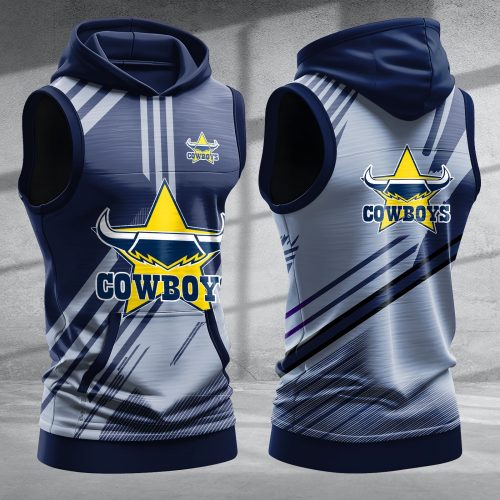 North Queensland Cowboys Hooded Sleeveless Shirt PURZB430