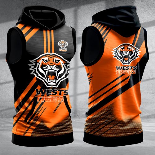Wests Tigers Hooded Sleeveless Shirt PURZB436