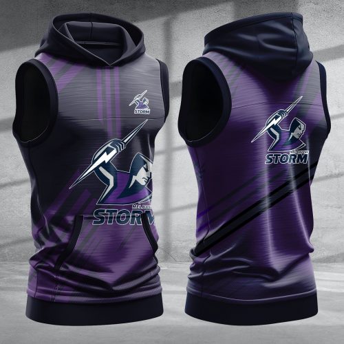 Melbourne Storm Hooded Sleeveless Shirt PURZB427