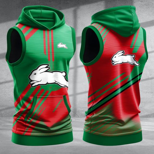 South Sydney Rabbitohs Hooded Sleeveless Shirt PURZB433