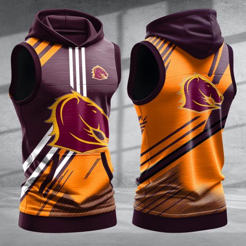 Brisbane Broncos Hooded Sleeveless Shirt PURZB420