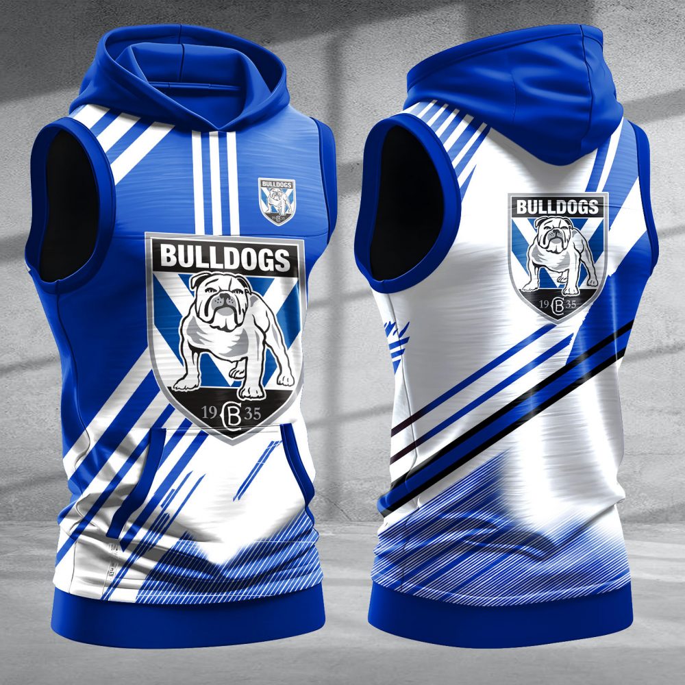 Canterbury Bankstown Bulldogs Hooded Sleeveless Shirt PURZB422