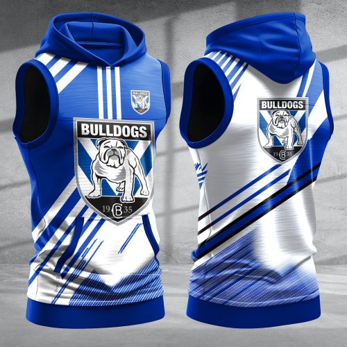 Canterbury Bankstown Bulldogs Hooded Sleeveless Shirt PURZB422