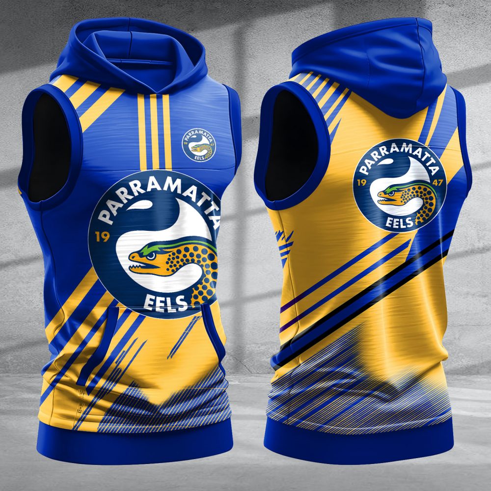 Parramatta Eels Hooded Sleeveless Shirt PURZB431