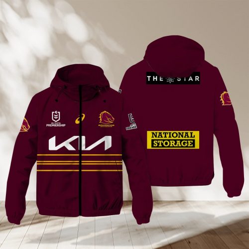 Brisbane Broncos Waterproof Jacket PURRJ220