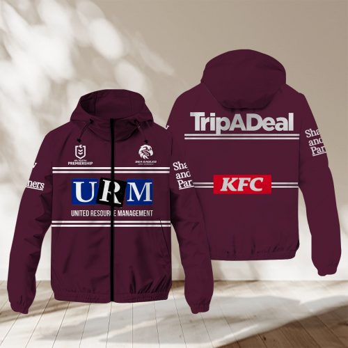 Manly Warringah Sea Eagles Waterproof Jacket PURRJ226
