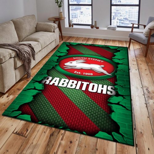 South Sydney Rabbitohs DMHF1062 Multicolor Rug