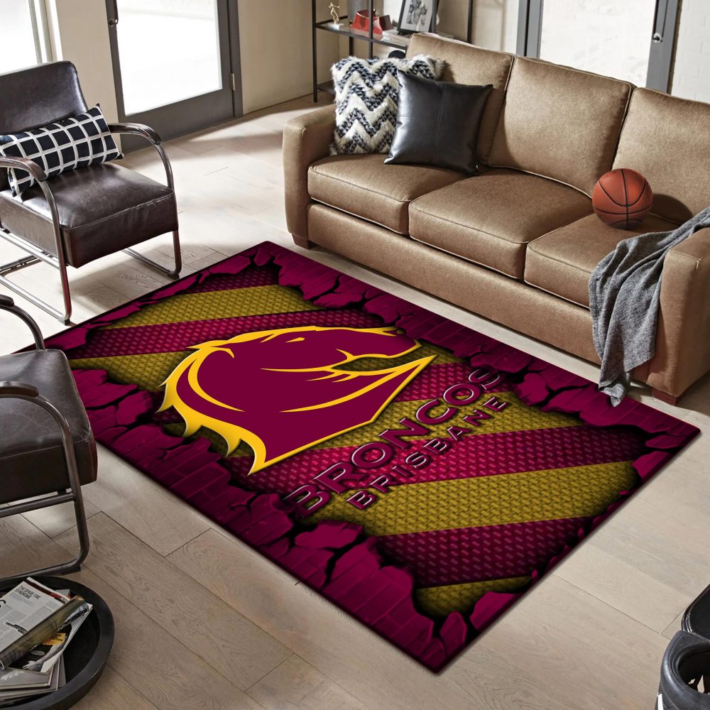 Brisbane Broncos DMHF1049 Multicolor Rug