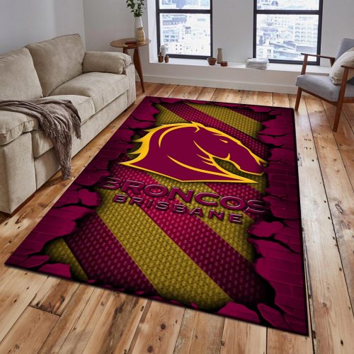 Brisbane Broncos DMHF1049 Multicolor Rug