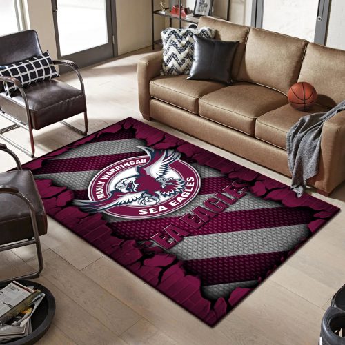 Manly Warringah Sea Eagles DMHF1055 Multicolor Rug