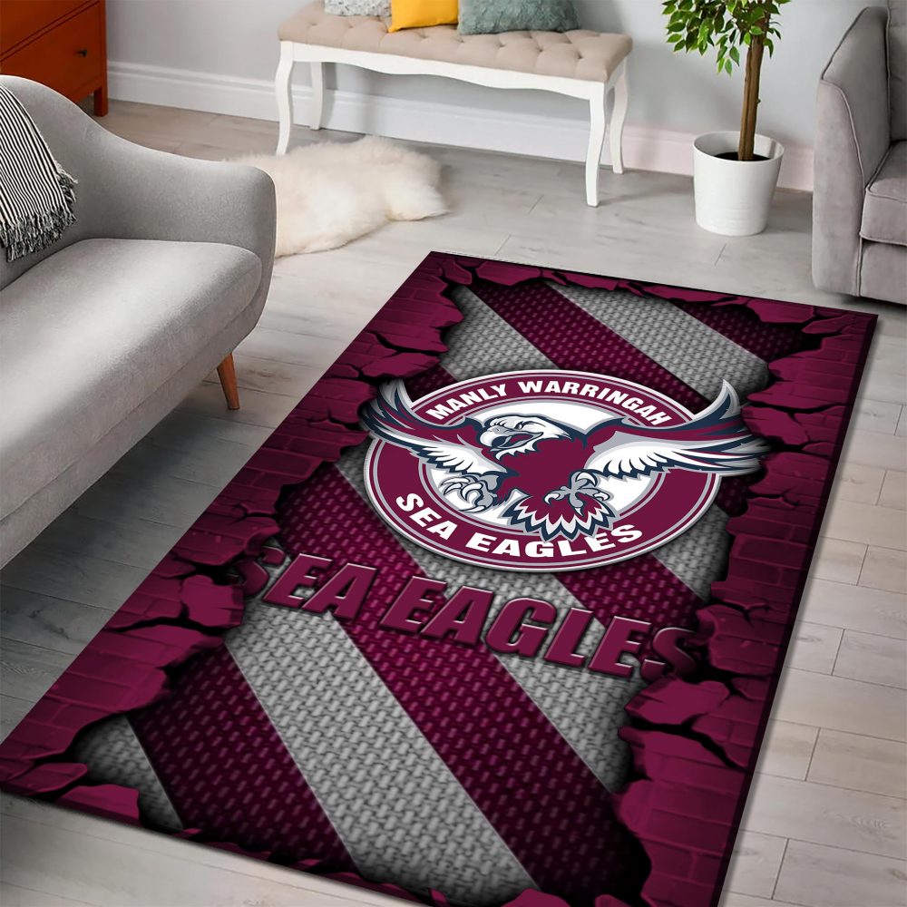 Manly Warringah Sea Eagles DMHF1055 Multicolor Rug