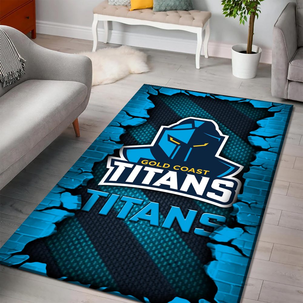 Gold Coast Titans DMHF1054 Multicolor Rug