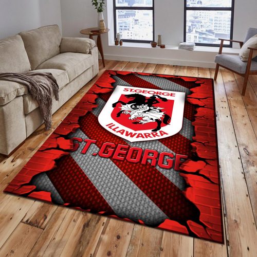 St George Illawarra Dragons DMHF1063 Multicolor Rug
