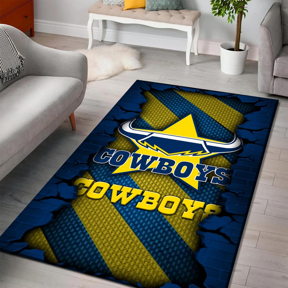 North Queensland Cowboys DMHF1059 Multicolor Rug