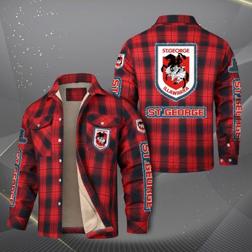 St. George Illawarra Dragons Long Sleeve Cotton Jacket VITCVA311