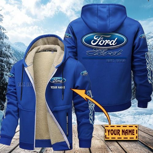 Ford Men’s Thickened Zipper Hoodies VITZC019