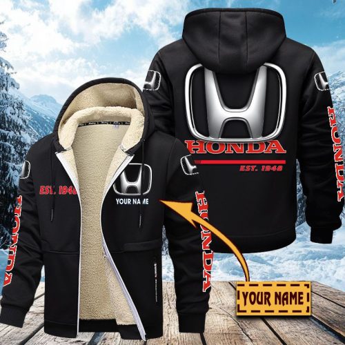 HONDA Men’s Thickened Zipper Hoodies VITZC026
