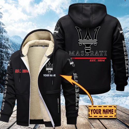 MASERATI Men’s Thickened Zipper Hoodies VITZC042