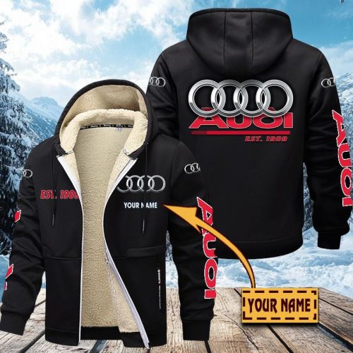 Audi Men’s Thickened Zipper Hoodies VITZC003