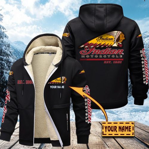 Indian Motorcycle Men’s Thickened Zipper Hoodies VITZC029
