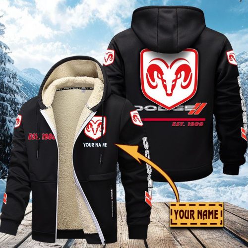 Dodge Men’s Thickened Zipper Hoodies VITZC015