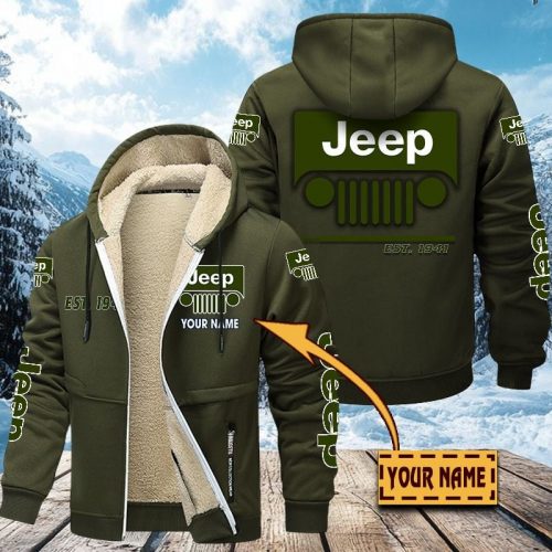 Jeep Men’s Thickened Zipper Hoodies VITZC032