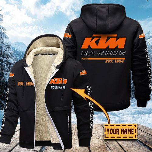 KTM Racing Men’s Thickened Zipper Hoodies VITZC036