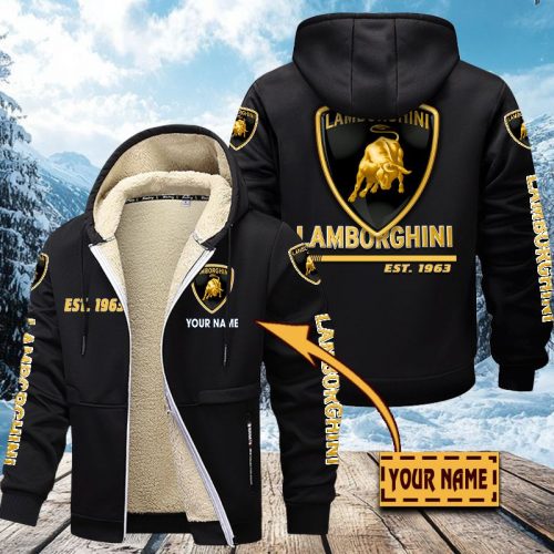 Lamborghini Men’s Thickened Zipper Hoodies VITZC037