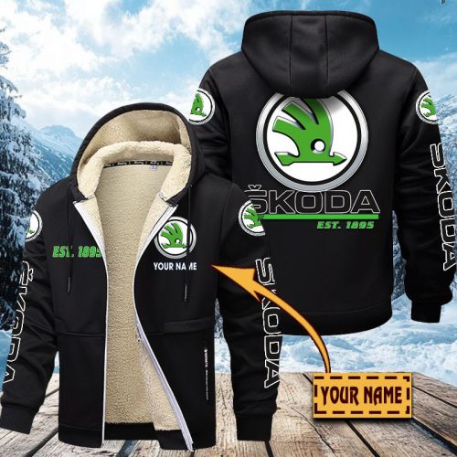 Skoda Auto Men’s Thickened Zipper Hoodies VITZC061