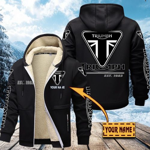 Triumph Motorcycles Men’s Thickened Zipper Hoodies VITZC066