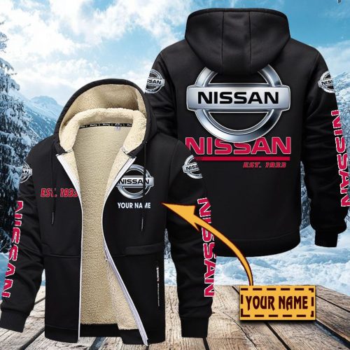 Nissan Men’s Thickened Zipper Hoodies VITZC052