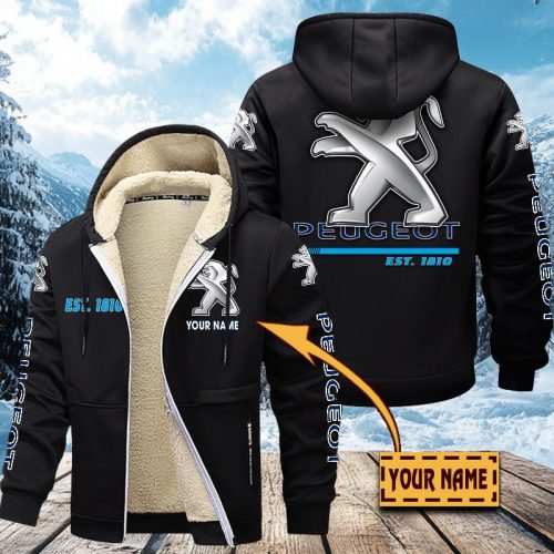 Peugeot Men’s Thickened Zipper Hoodies VITZC054