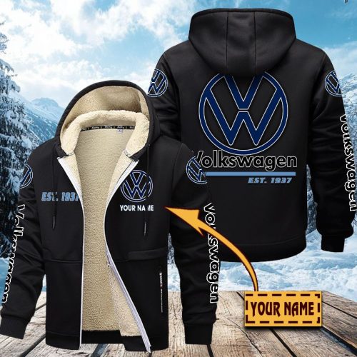 Volkswagen Men’s Thickened Zipper Hoodies VITZC068