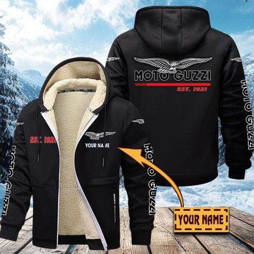 MOTOGUZZI Men’s Thickened Zipper Hoodies VITZC051